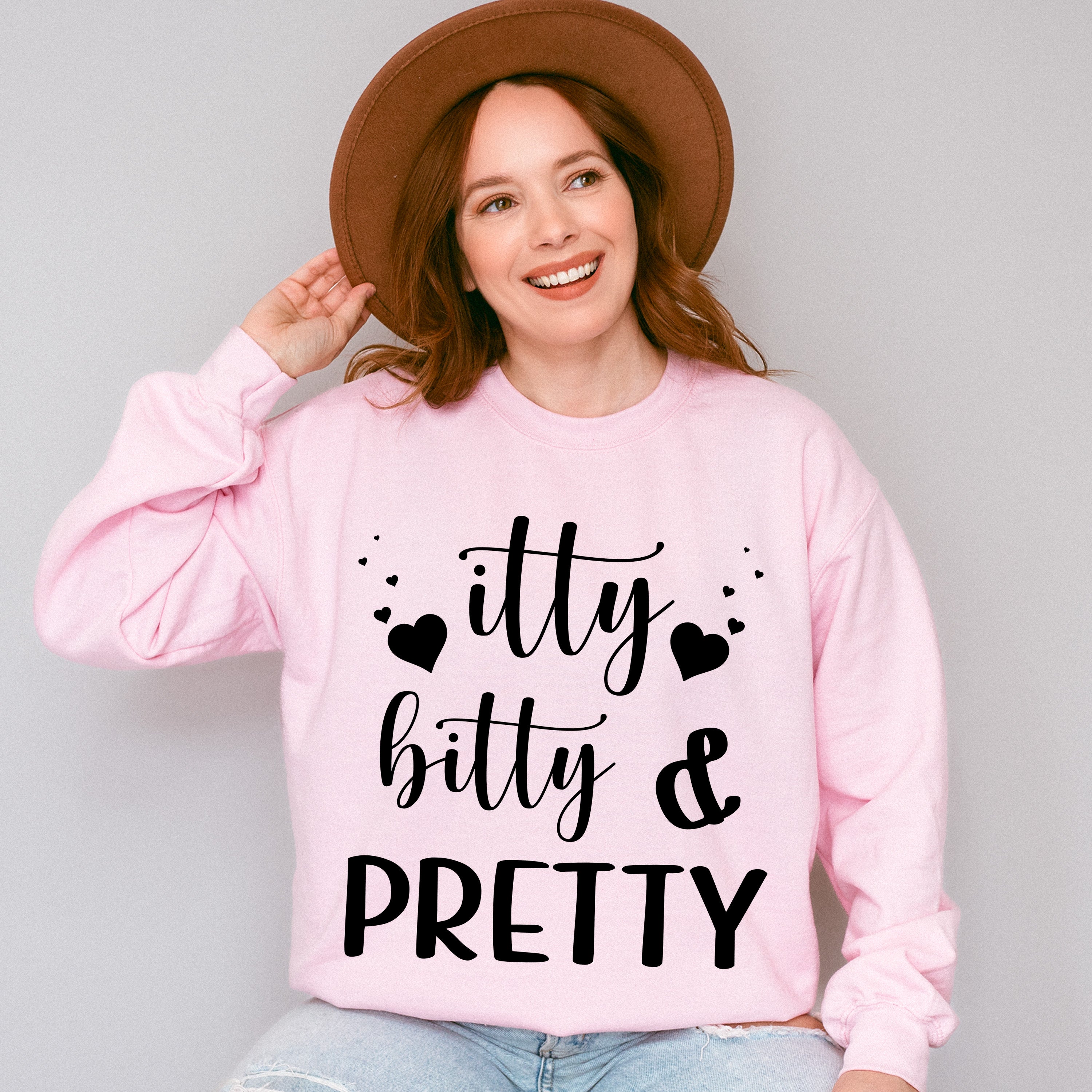 Itty Bitty And Pretty - Kids Unisex Crewneck T-Shirt Sweatshirt Hoodie