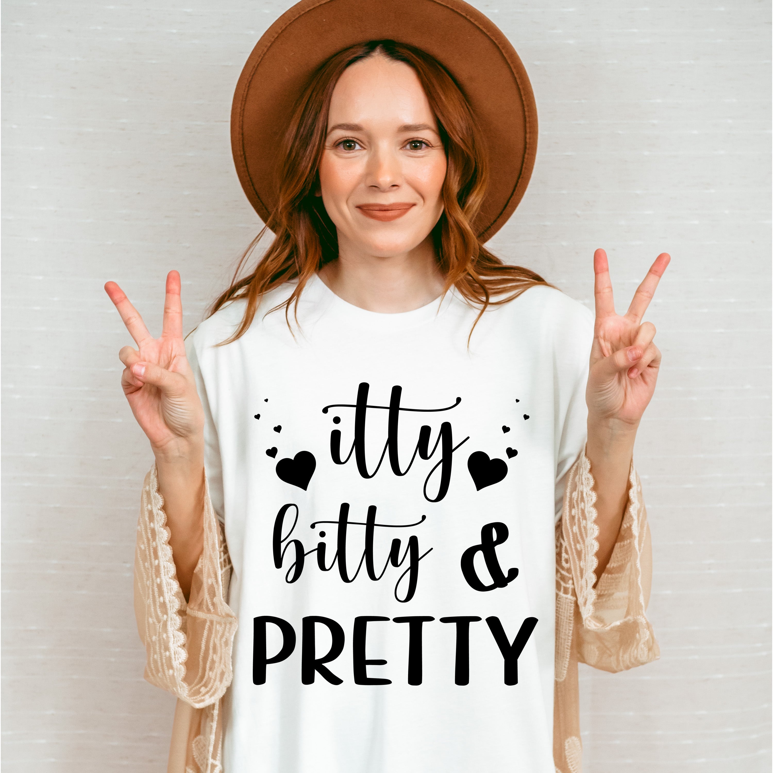 Itty Bitty And Pretty - Kids Unisex Crewneck T-Shirt Sweatshirt Hoodie