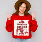 Saving Live Through Training - Firefighter Unisex Crewneck T-Shirt Sweatshirt Hoodie