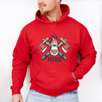 Love My Hero - Firefighter Unisex Crewneck T-Shirt Sweatshirt Hoodie