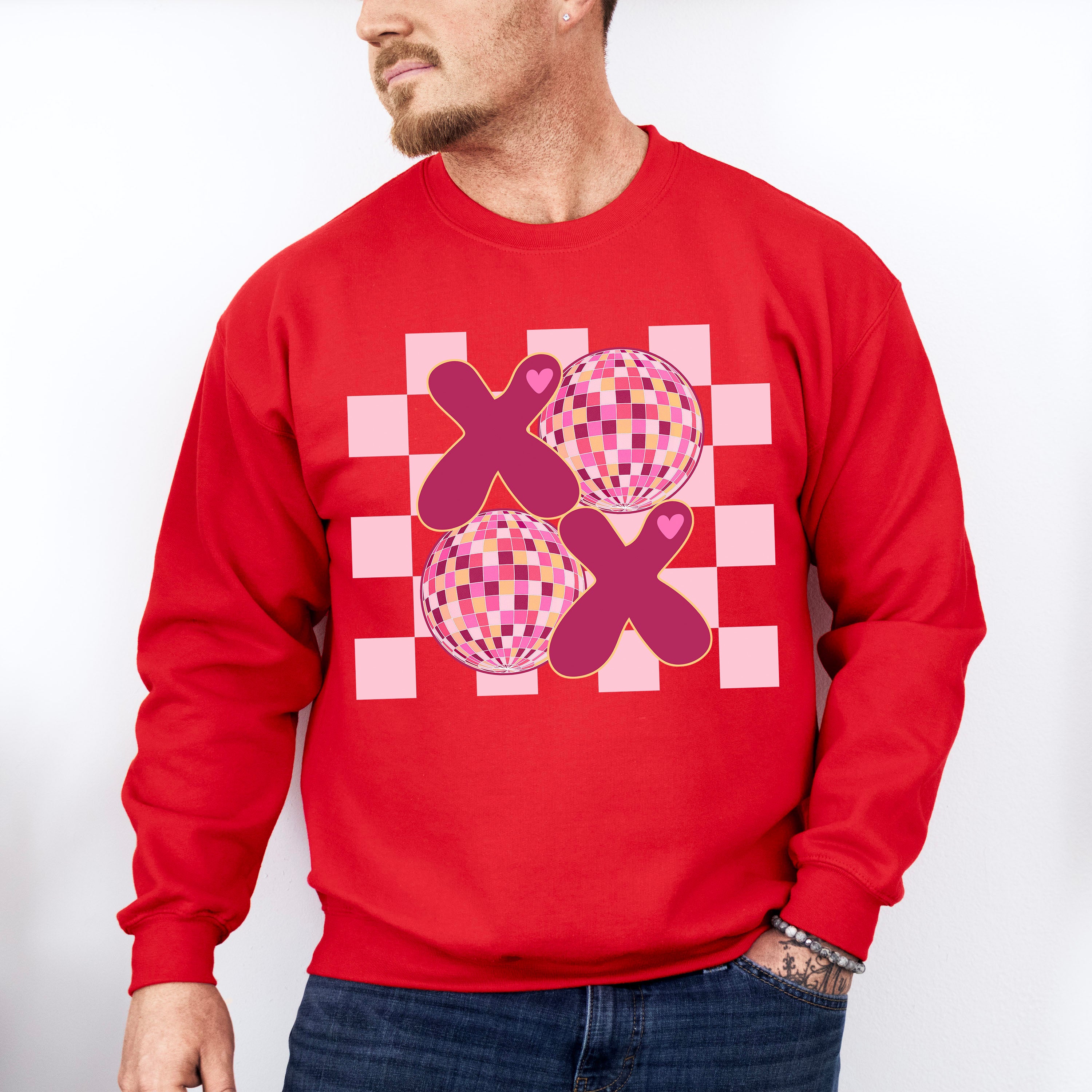 XOXO Valentines Design - Valentines Theme Unisex Crewneck T-Shirt Sweatshirt Hoodie