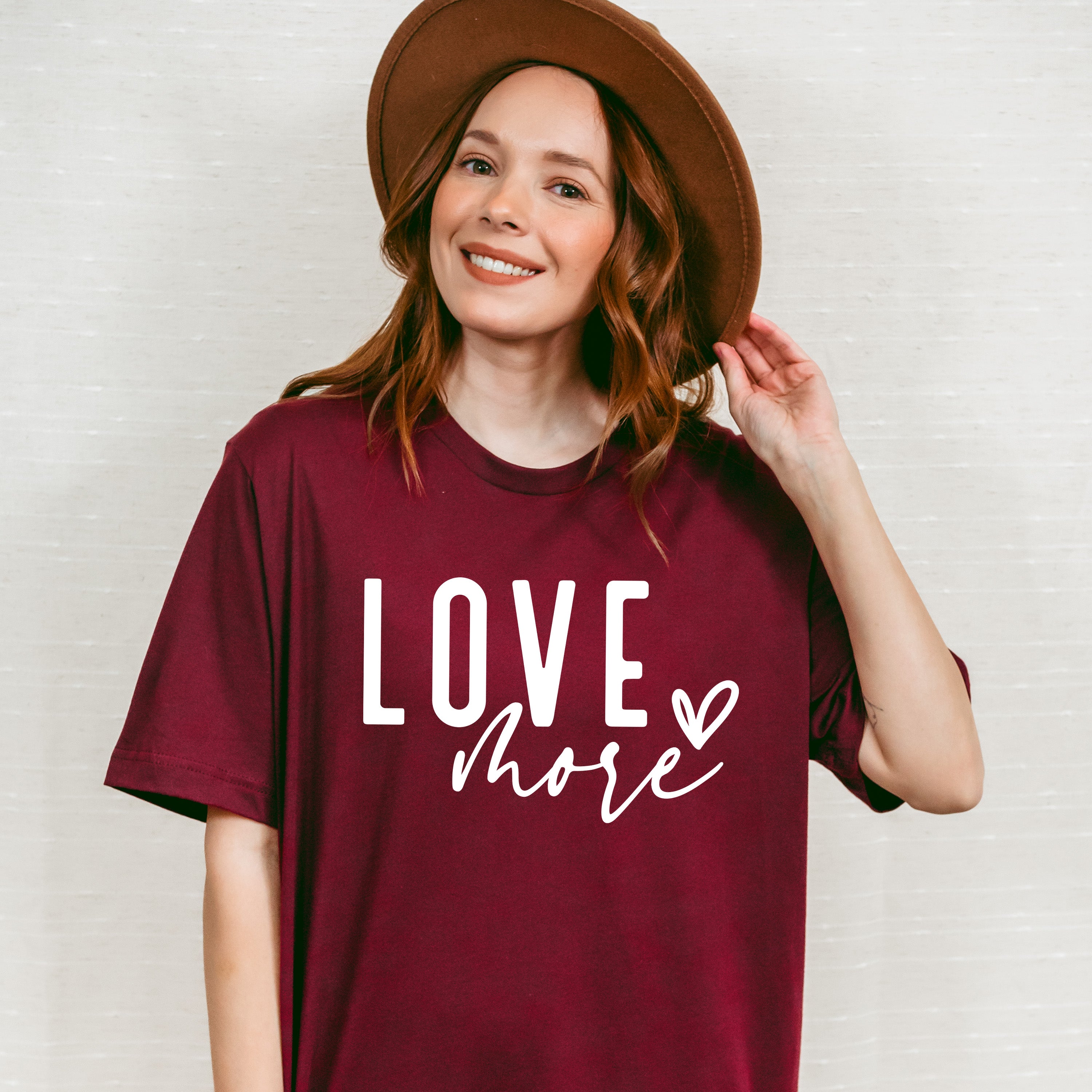 Love More - Valentines Theme Unisex Crewneck T-Shirt Sweatshirt Hoodie