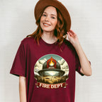 Fire Dept Design - Firefighter Unisex Crewneck T-Shirt Sweatshirt Hoodie