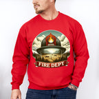 Fire Dept Design - Firefighter Unisex Crewneck T-Shirt Sweatshirt Hoodie