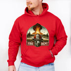 Fire Dept Helmet - Firefighter Unisex Crewneck T-Shirt Sweatshirt Hoodie