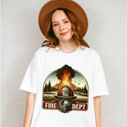 Fire Dept Helmet - Firefighter Unisex Crewneck T-Shirt Sweatshirt Hoodie