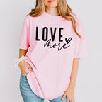 Love More - Valentines Theme Unisex Crewneck T-Shirt Sweatshirt Hoodie