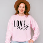 Love More - Valentines Theme Unisex Crewneck T-Shirt Sweatshirt Hoodie