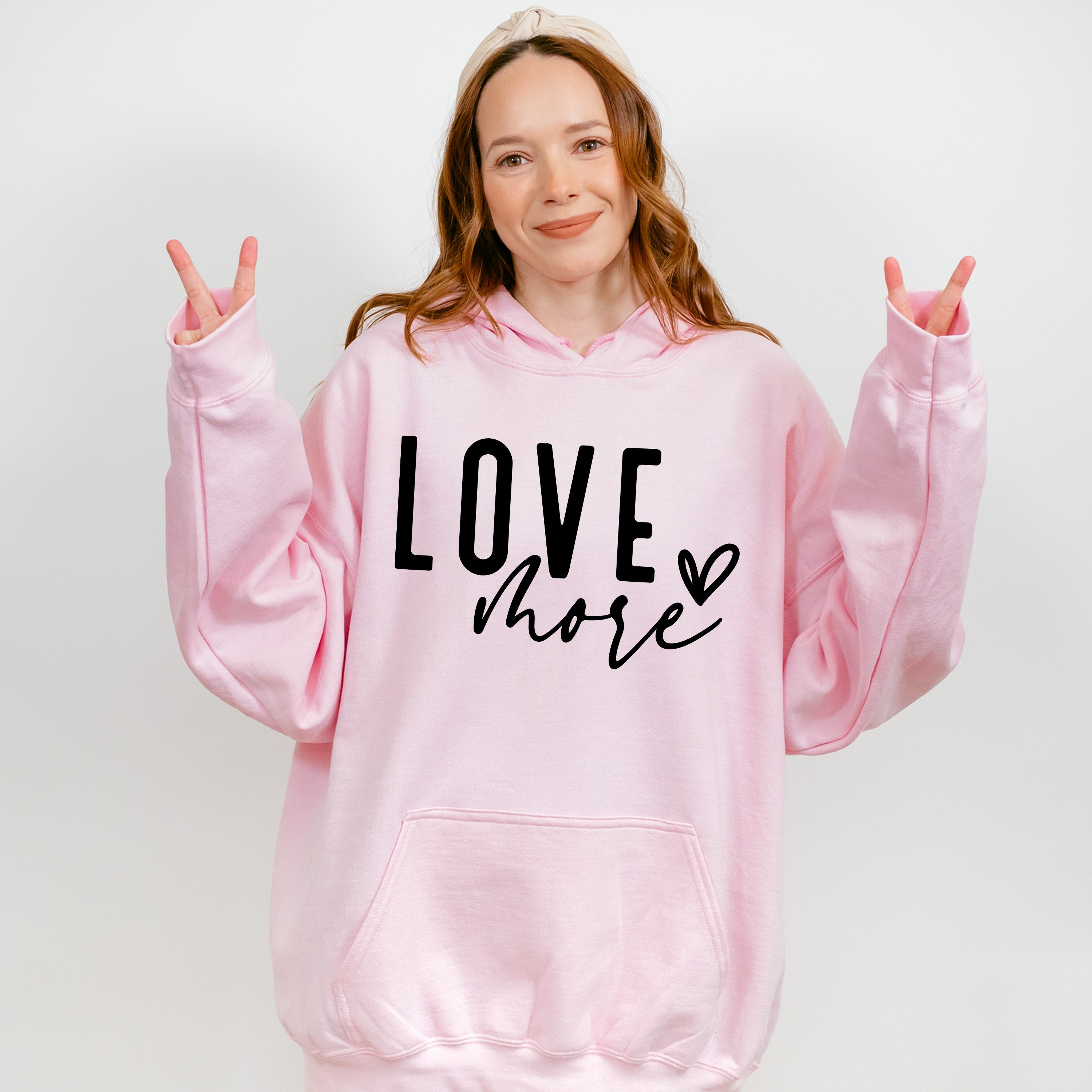Love More - Valentines Theme Unisex Crewneck T-Shirt Sweatshirt Hoodie