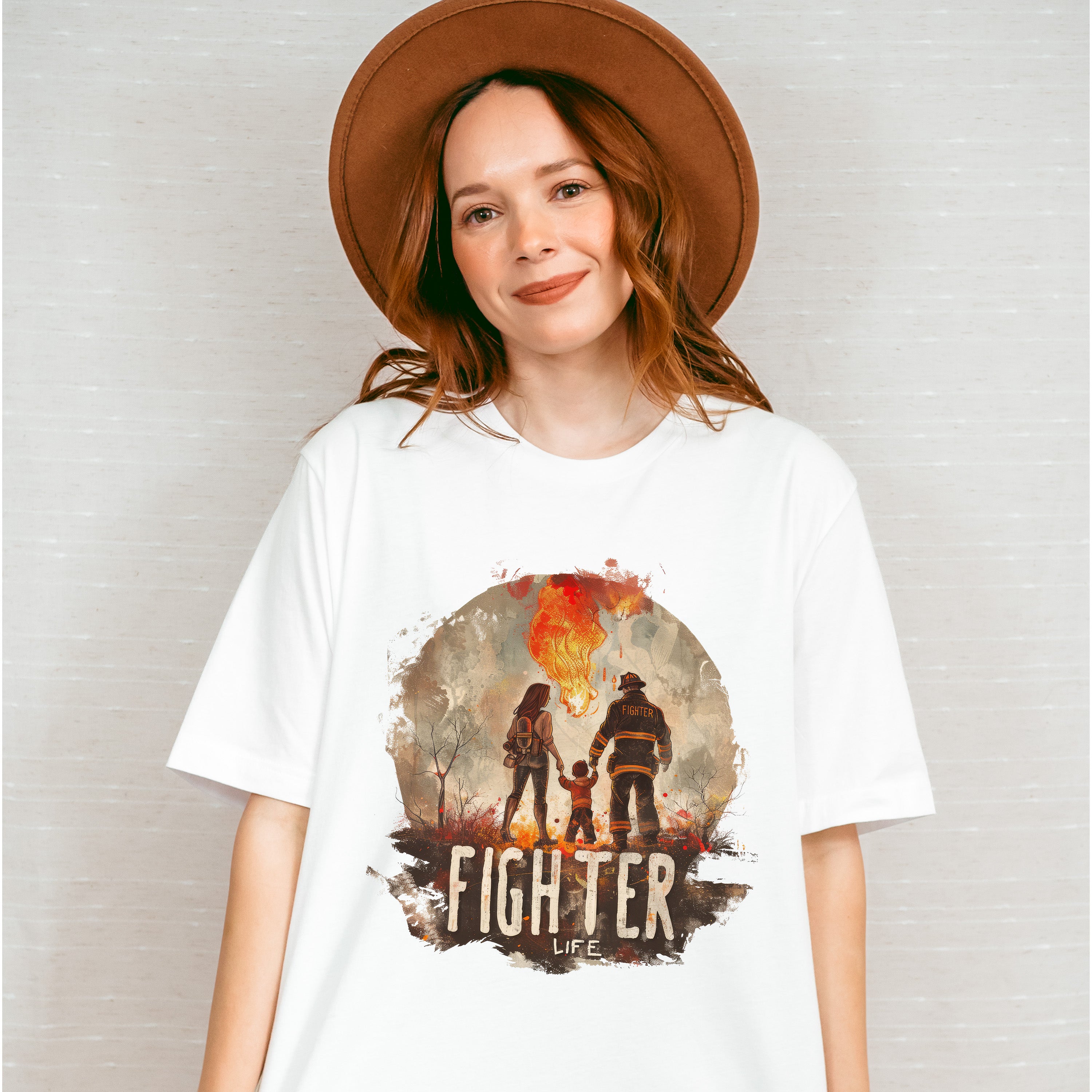 Fighter Life - Firefighter Unisex Crewneck T-Shirt Sweatshirt Hoodie