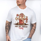 Save Live Through Training Fire Hydrant Design - Firefighter Unisex Crewneck T-Shirt Sweatshirt Hoodie
