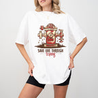 Save Live Through Training Fire Hydrant Design - Firefighter Unisex Crewneck T-Shirt Sweatshirt Hoodie