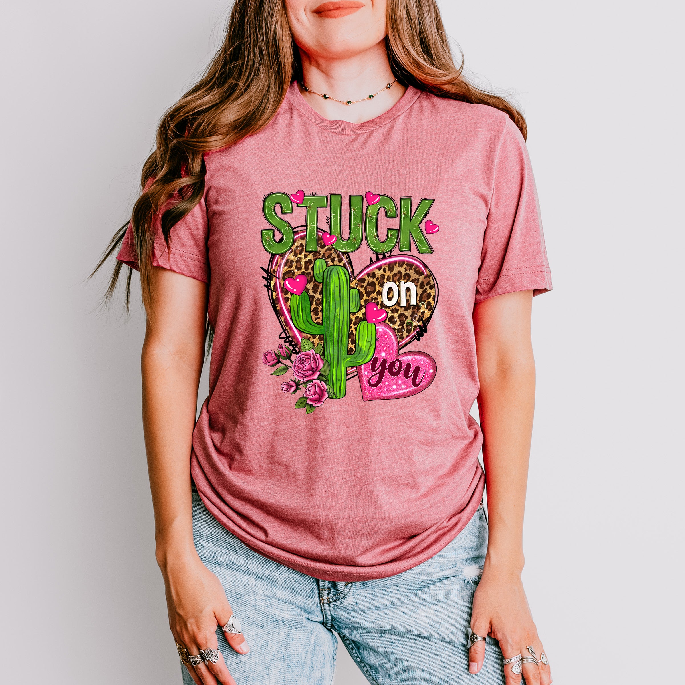 Stuck On You - Valentines Theme Unisex Crewneck T-Shirt Sweatshirt Hoodie