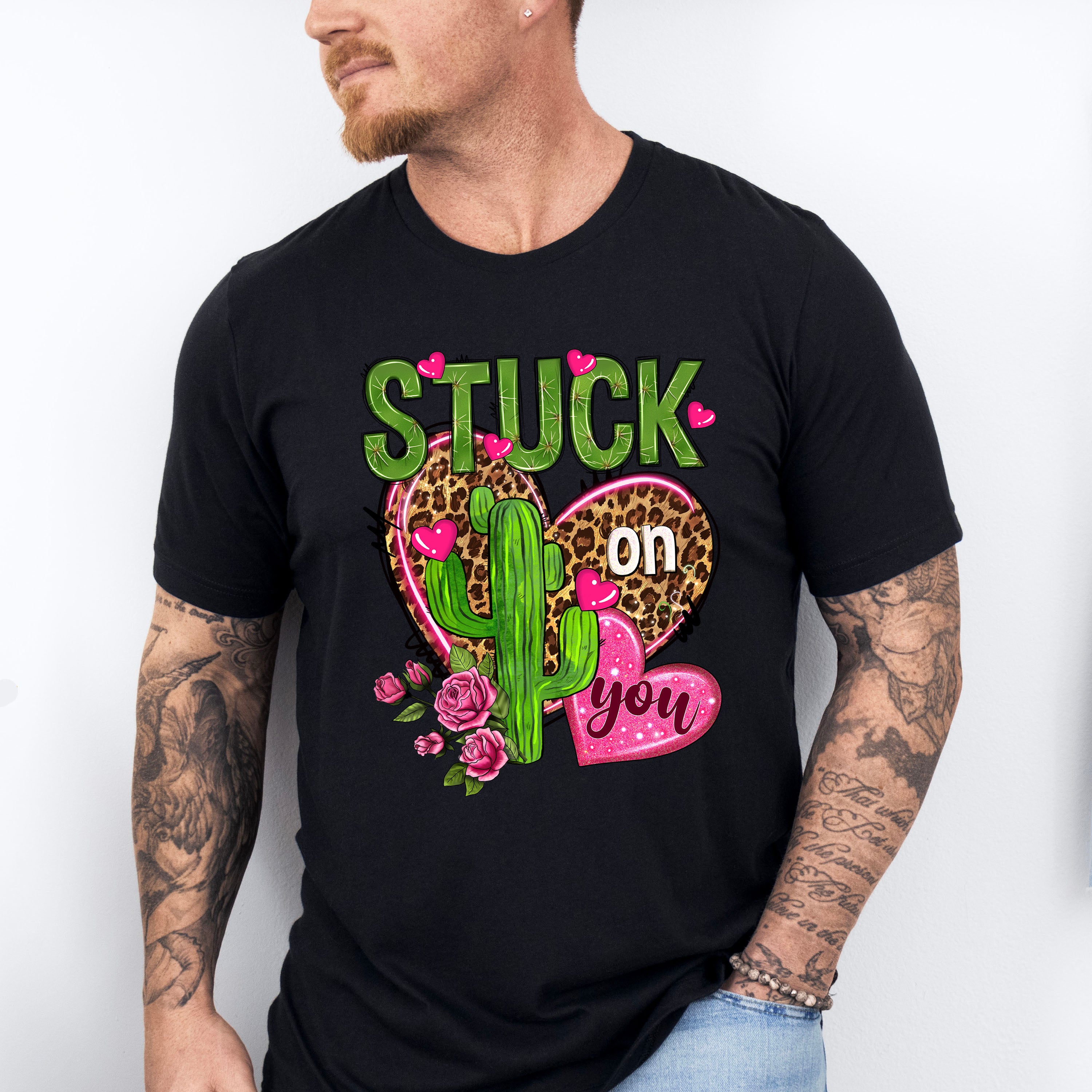Stuck On You - Valentines Theme Unisex Crewneck T-Shirt Sweatshirt Hoodie