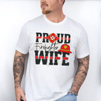 Proud Firefighter Wife - Firefighter Unisex Crewneck T-Shirt Sweatshirt Hoodie