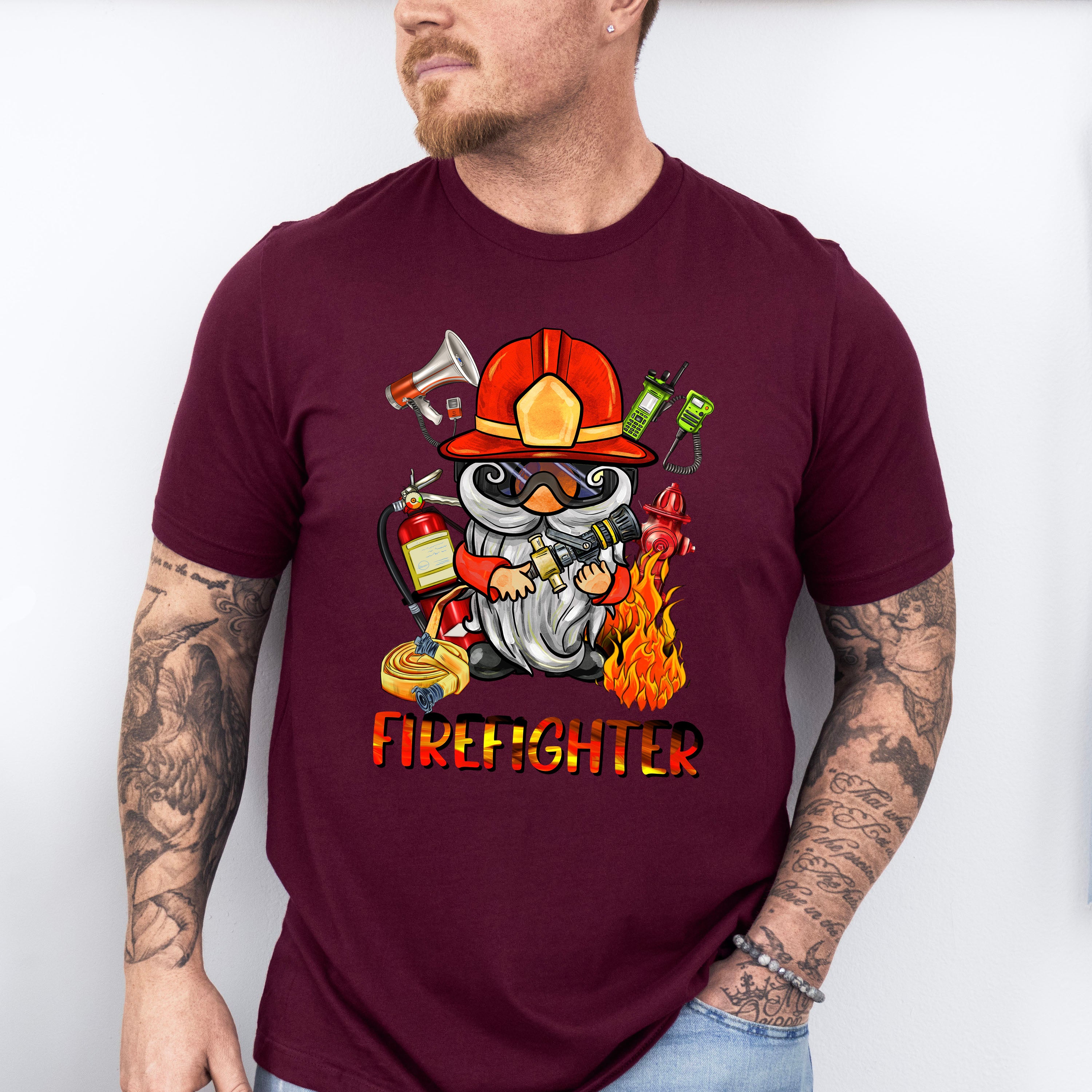 Firefighter Gnome - Firefighter Unisex Crewneck T-Shirt Sweatshirt Hoodie