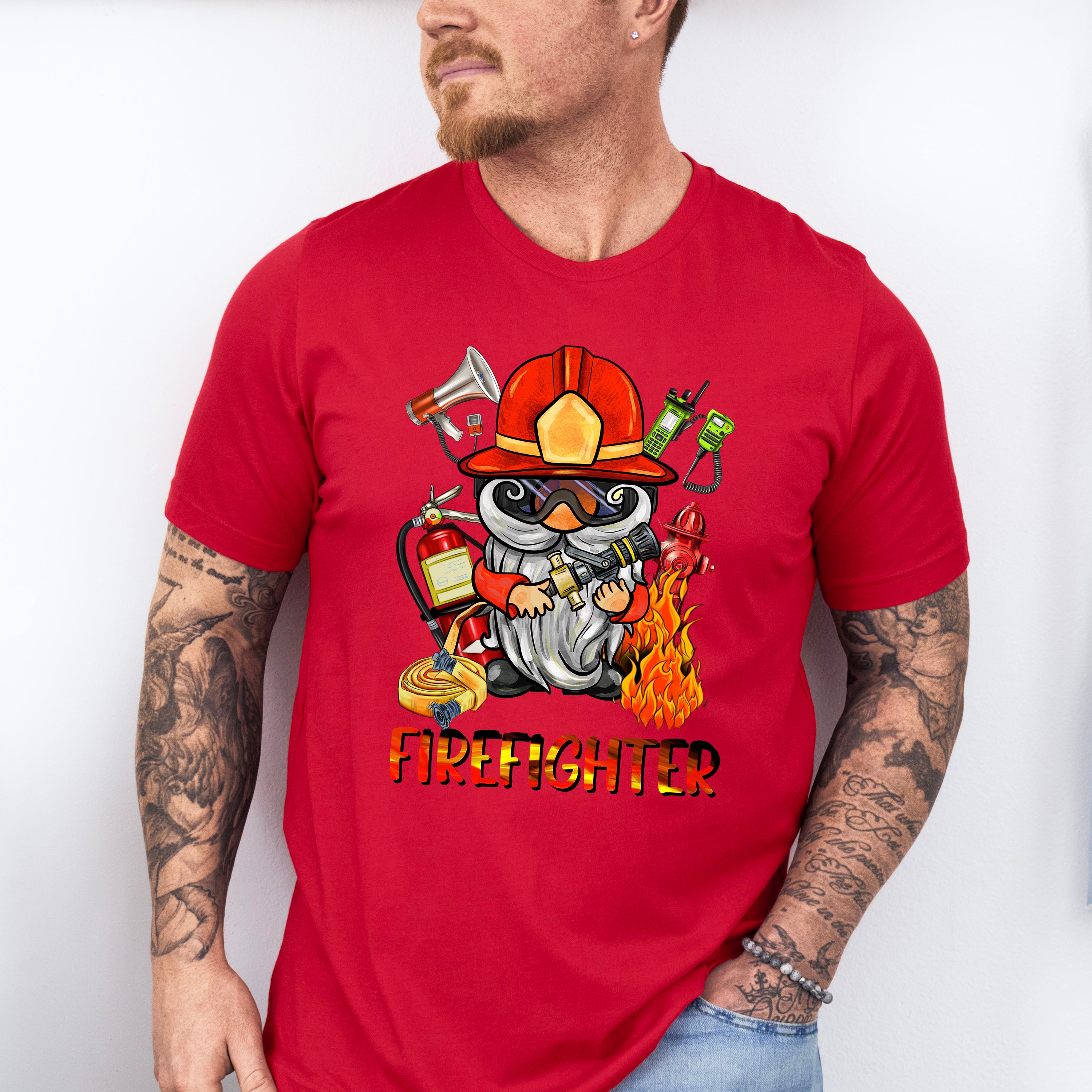 Firefighter Gnome - Firefighter Unisex Crewneck T-Shirt Sweatshirt Hoodie