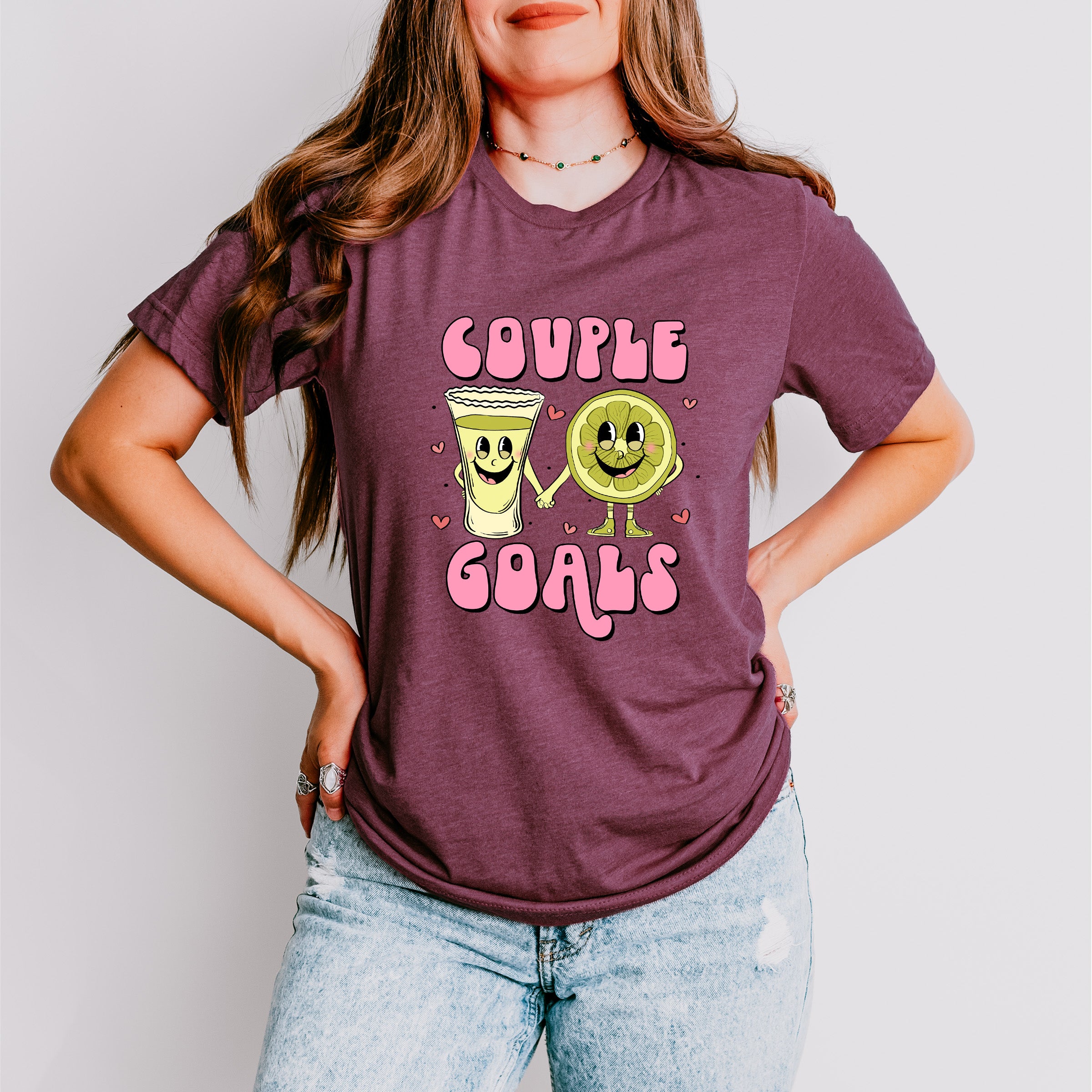Couple Goals - Valentines Theme Unisex Crewneck T-Shirt Sweatshirt Hoodie