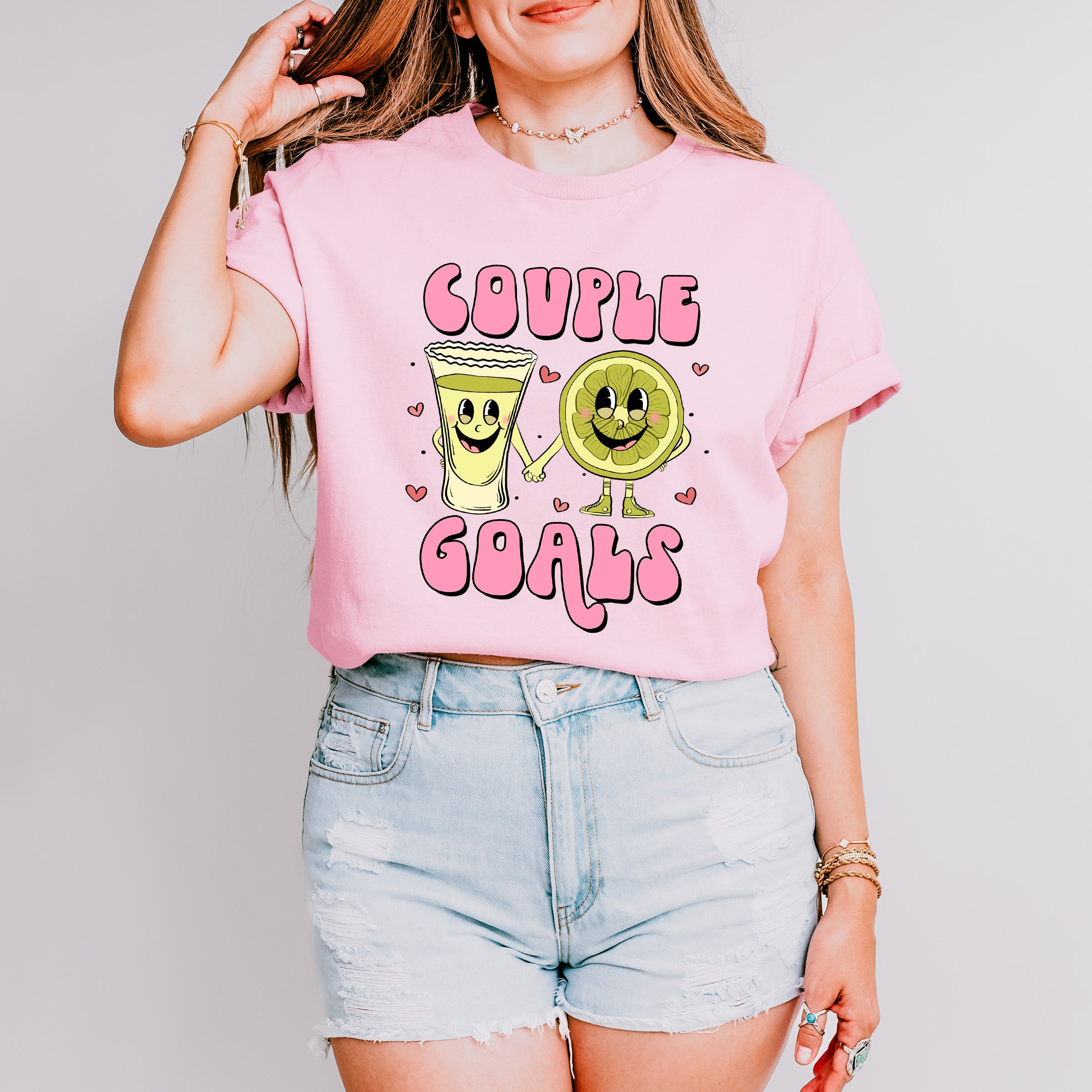 Couple Goals - Valentines Theme Unisex Crewneck T-Shirt Sweatshirt Hoodie