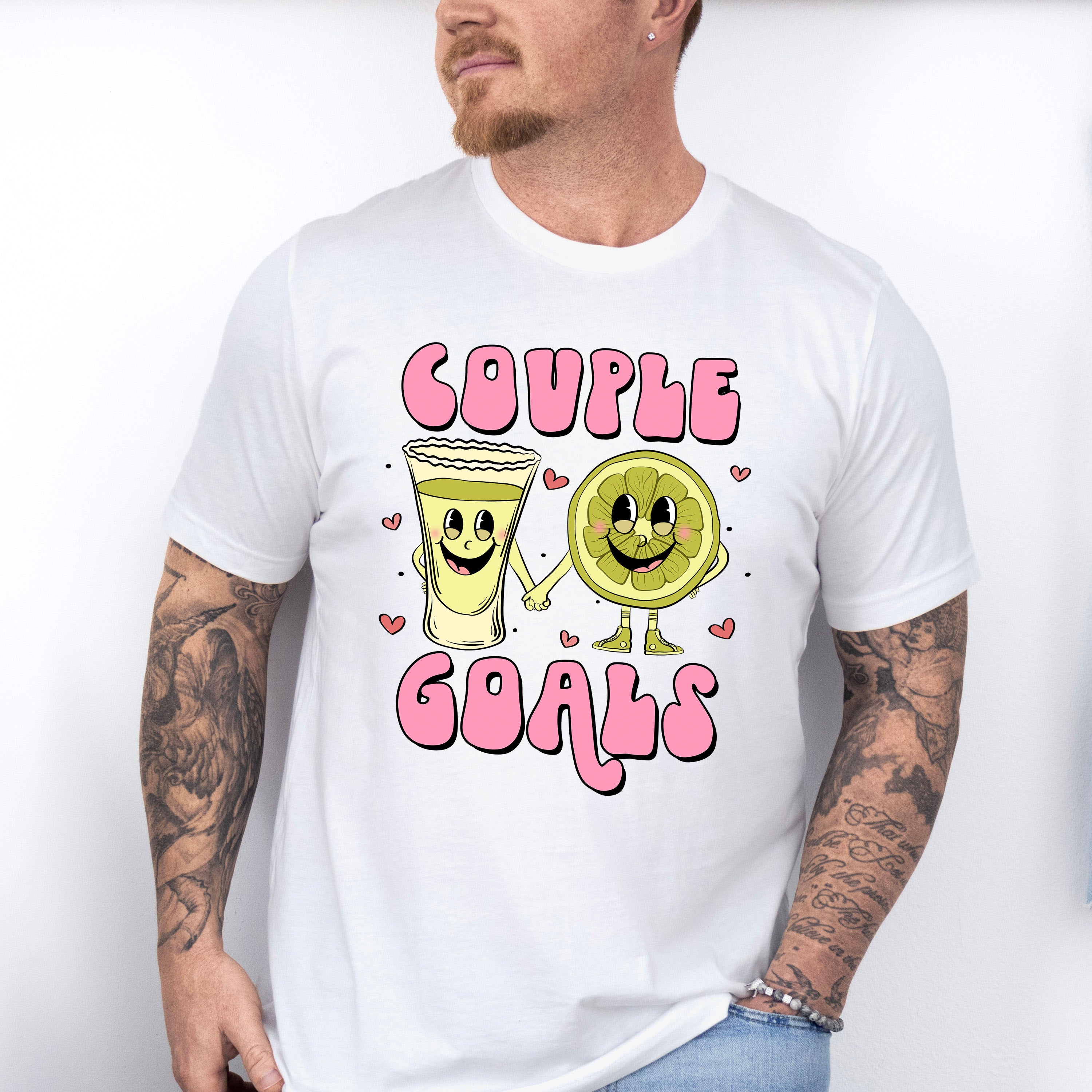 Couple Goals - Valentines Theme Unisex Crewneck T-Shirt Sweatshirt Hoodie