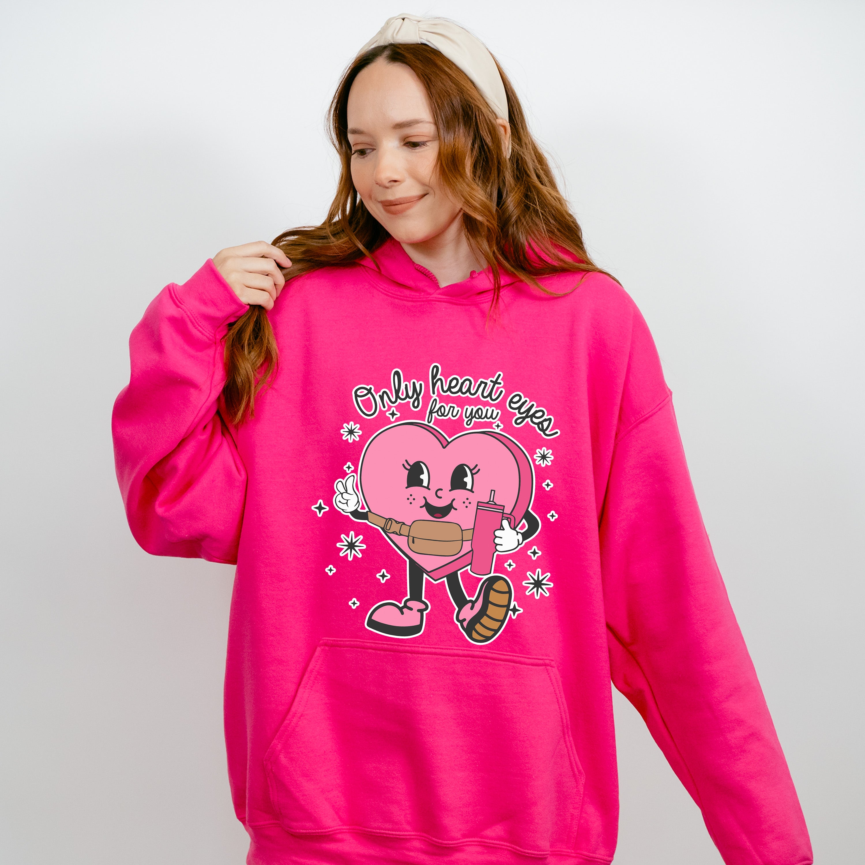 Only Heart Eyes For You - Valentines Theme Unisex Crewneck T-Shirt Sweatshirt Hoodie