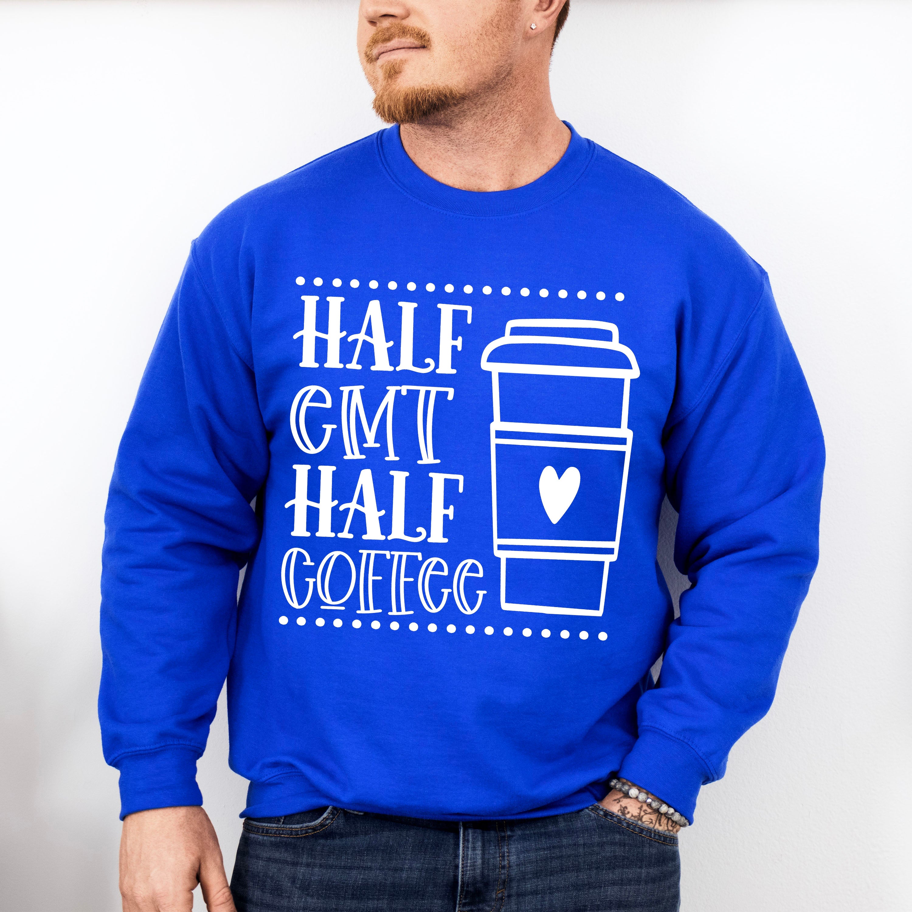 Half EMT Half Coffee - EMT Unisex Crewneck T-Shirt Sweatshirt Hoodie