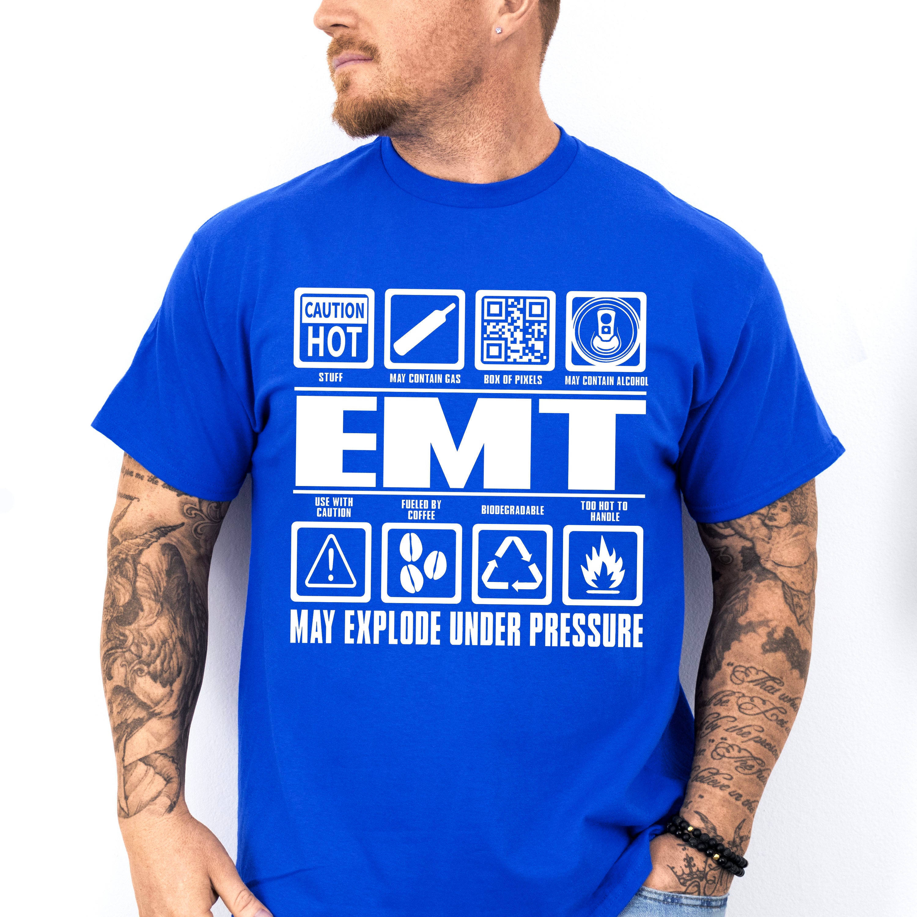 EMT May Explode Under Pressure - EMT Unisex Crewneck T-Shirt Sweatshirt Hoodie