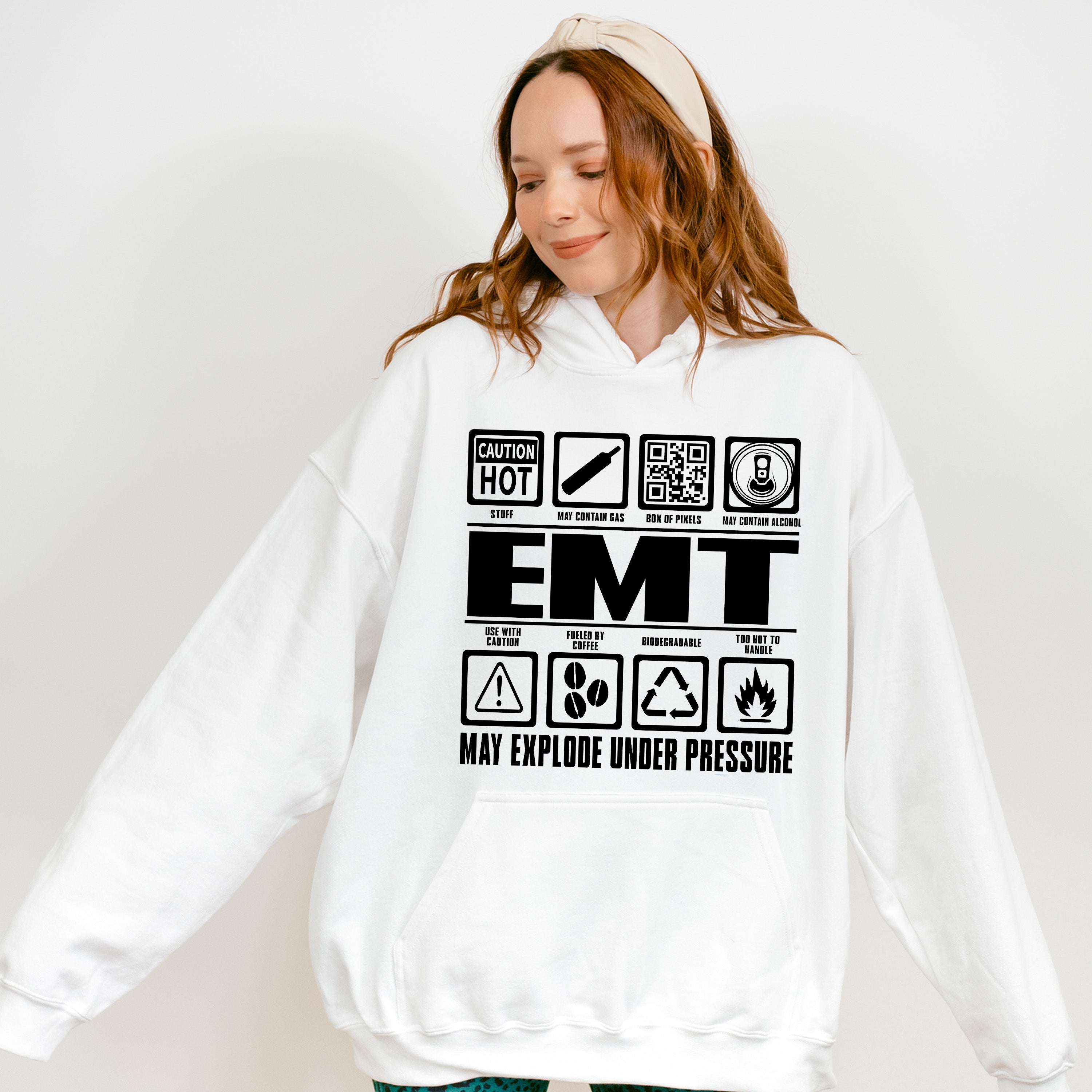 EMT May Explode Under Pressure - EMT Unisex Crewneck T-Shirt Sweatshirt Hoodie