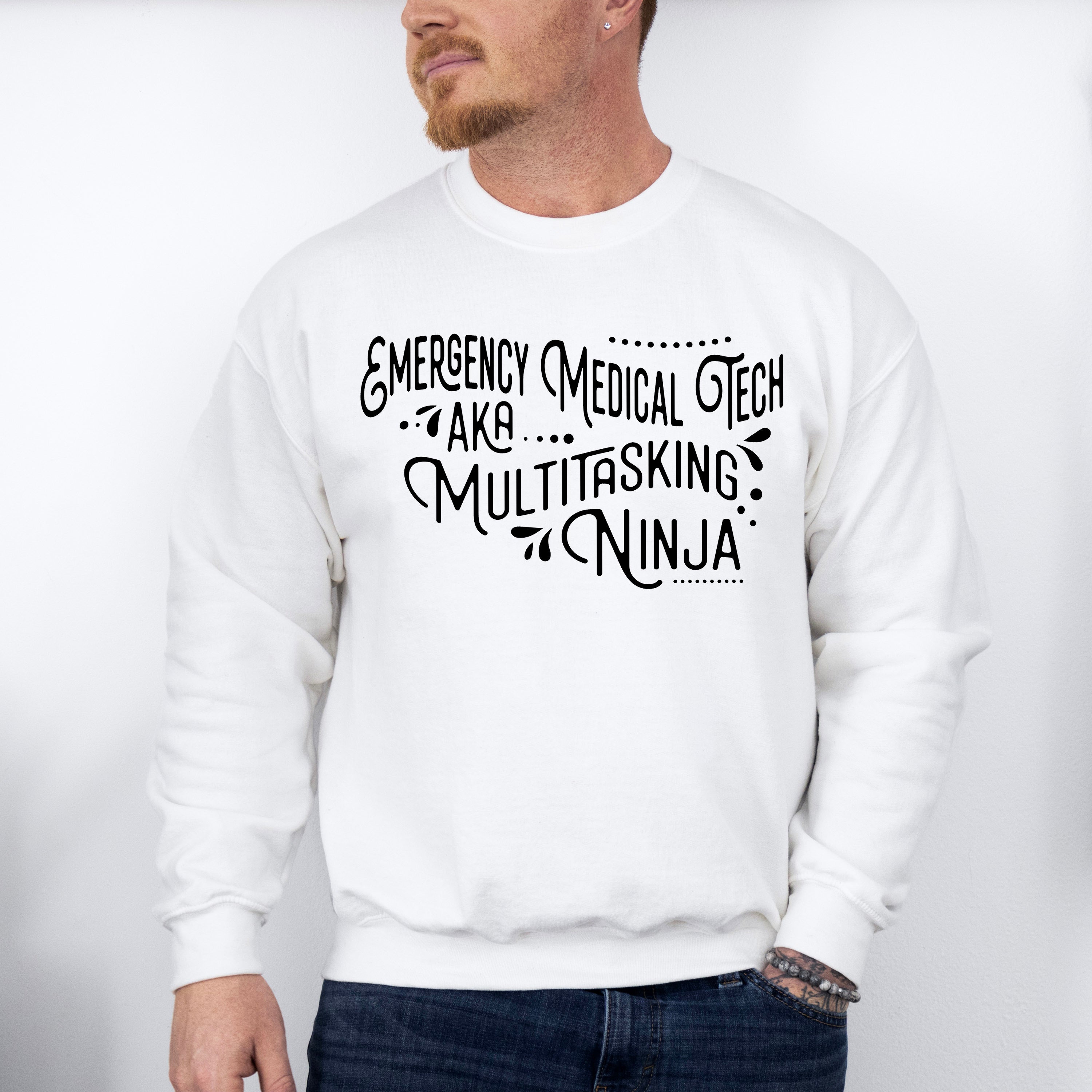 EMT Aka Multitasking Ninja - EMT Unisex Crewneck T-Shirt Sweatshirt Hoodie