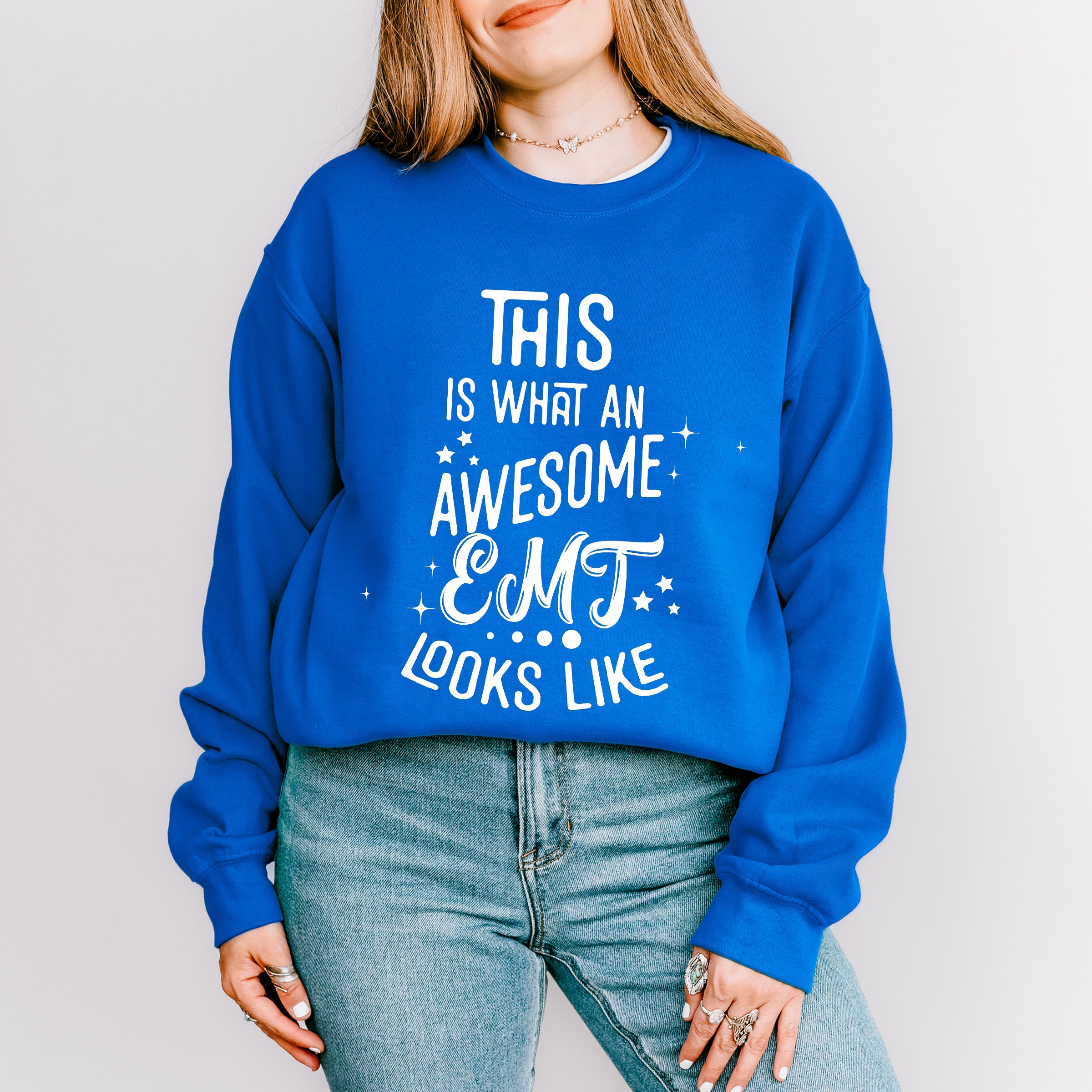 This Is What An Awesome EMT Looks Like - EMT Unisex Crewneck T-Shirt Sweatshirt Hoodie