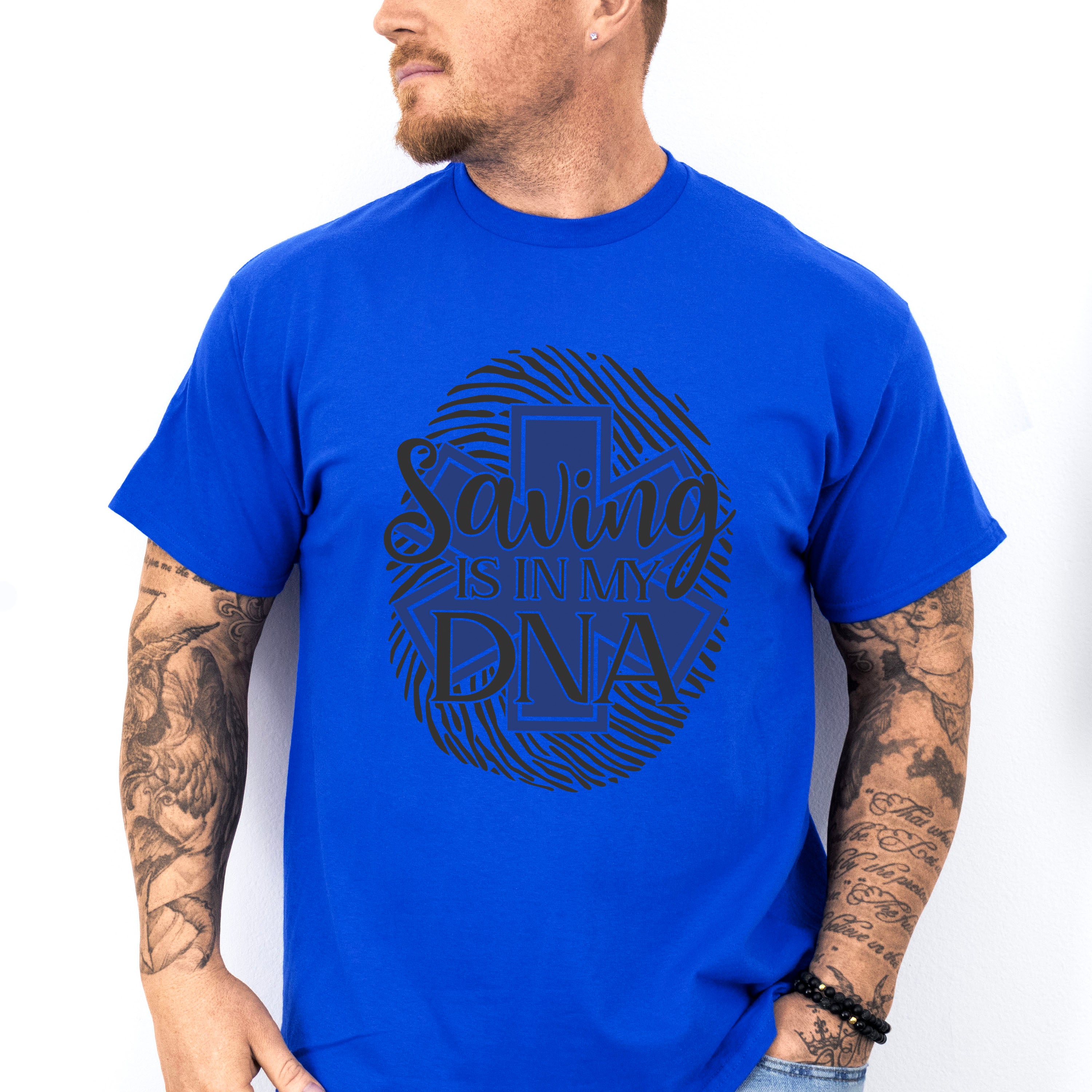 Saving Is In My DNA - EMT Unisex Crewneck T-Shirt Sweatshirt Hoodie