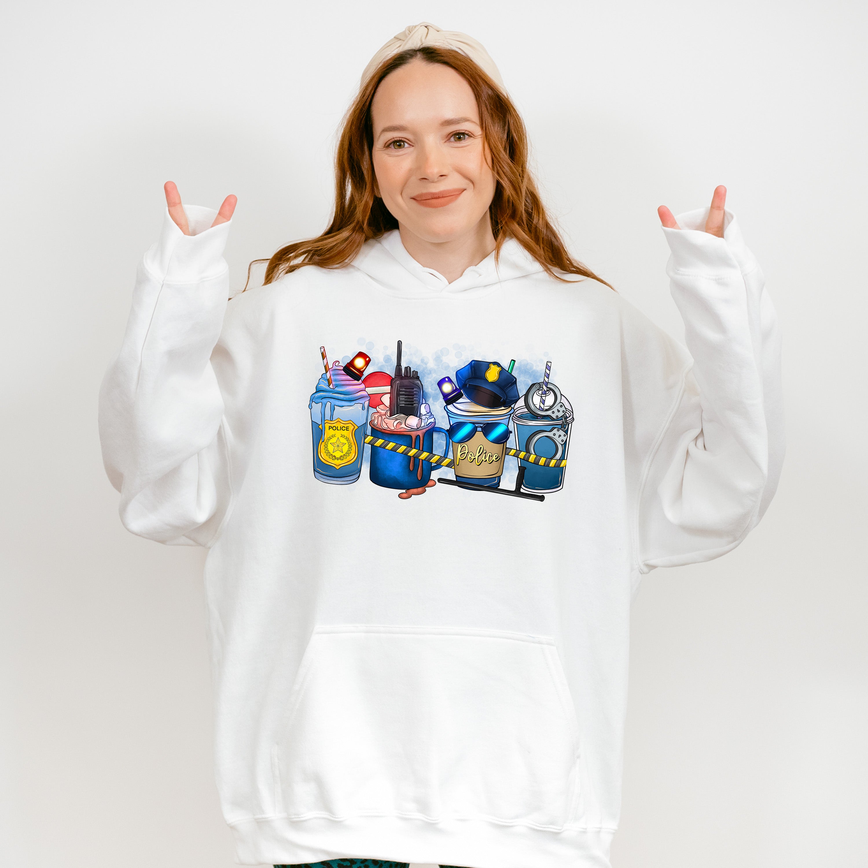 Police Themed Cups - Police Unisex Crewneck T-Shirt Sweatshirt Hoodie