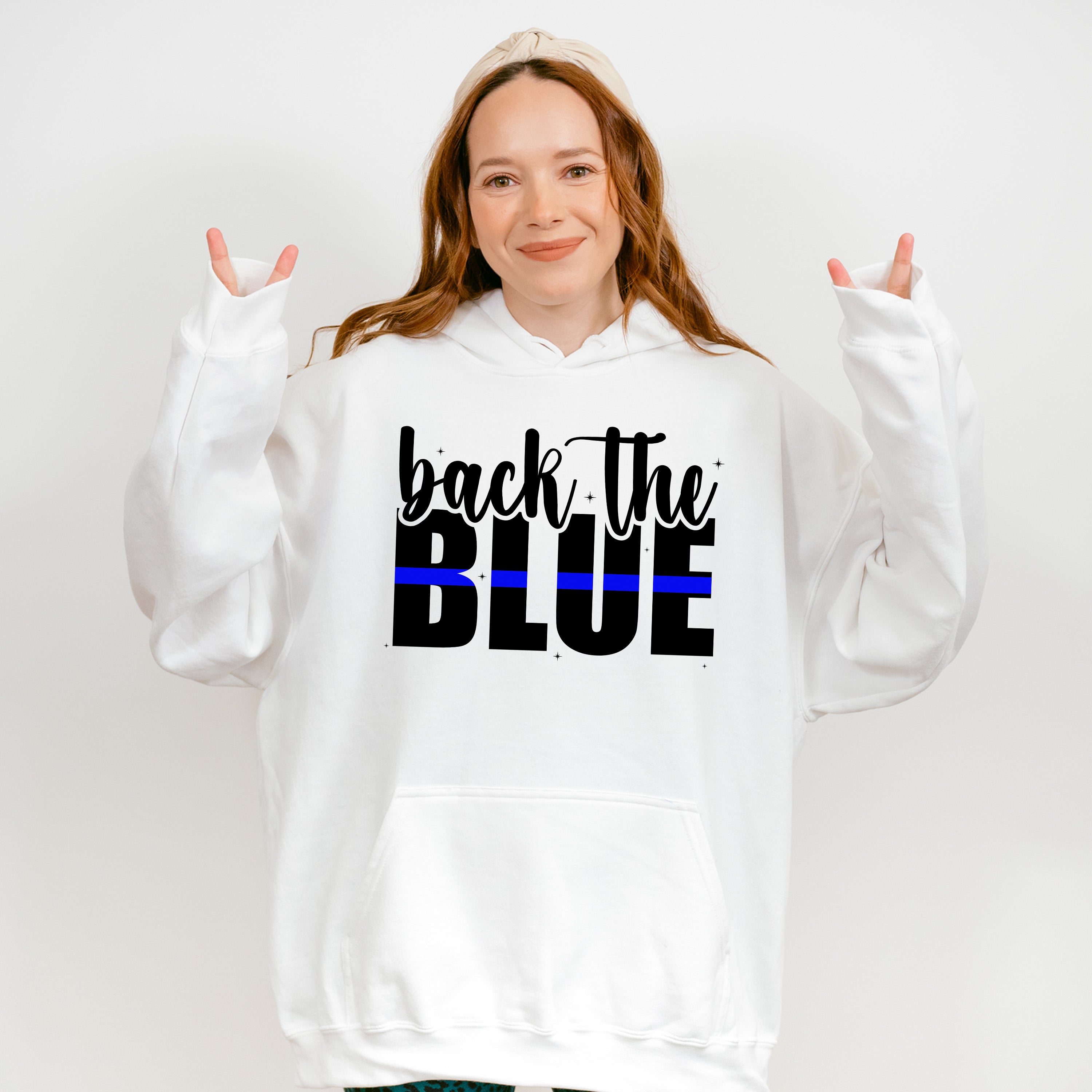 Back The Blue - Police Unisex Crewneck T-Shirt Sweatshirt Hoodie