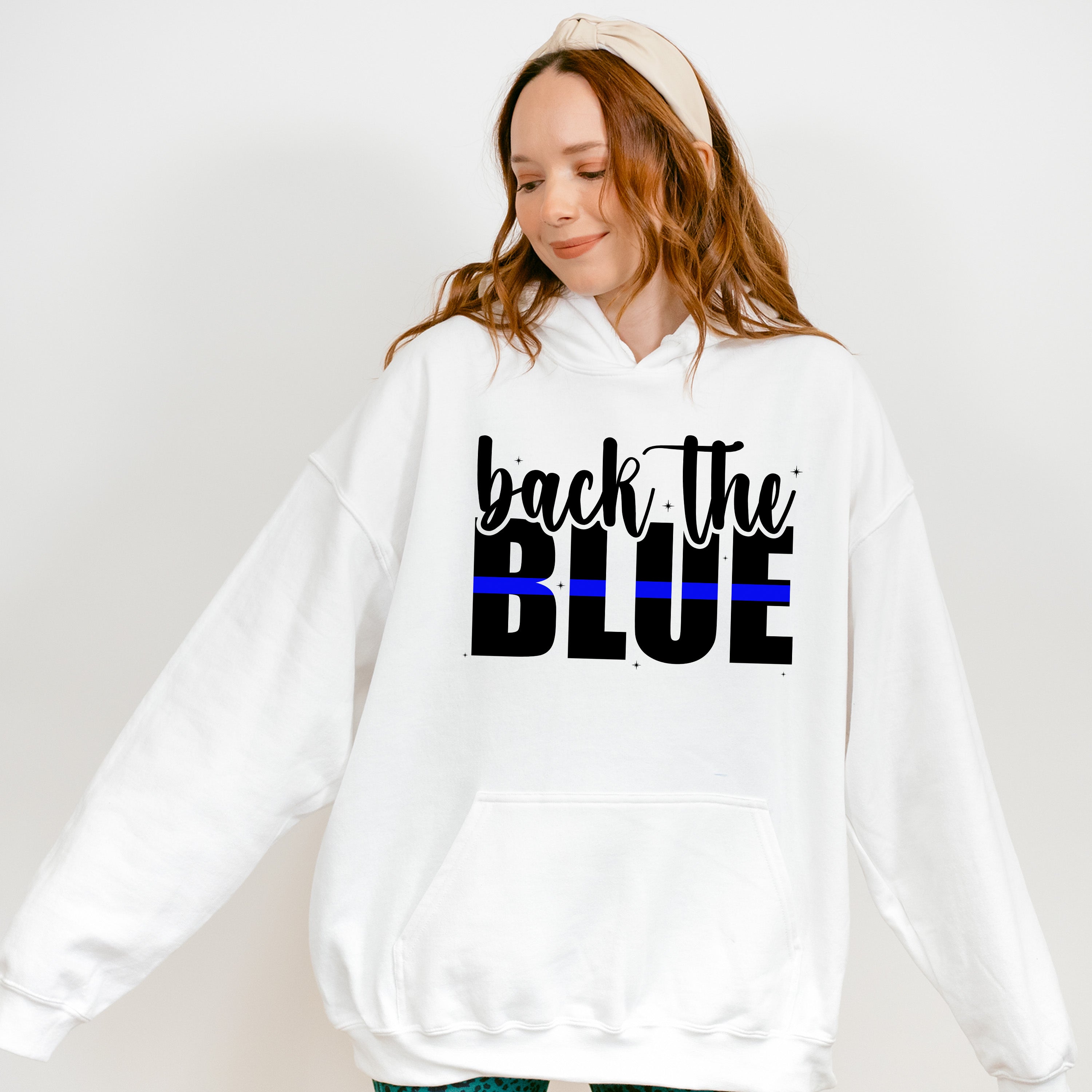 Back The Blue - Police Unisex Crewneck T-Shirt Sweatshirt Hoodie