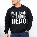 My Son Is My Hero - Police Unisex Crewneck T-Shirt Sweatshirt Hoodie