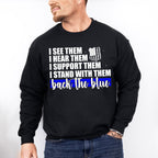 I See Them I Hear Them - Police Unisex Crewneck T-Shirt Sweatshirt Hoodie
