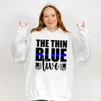 The Thin Blue Live - Police Unisex Crewneck T-Shirt Sweatshirt Hoodie