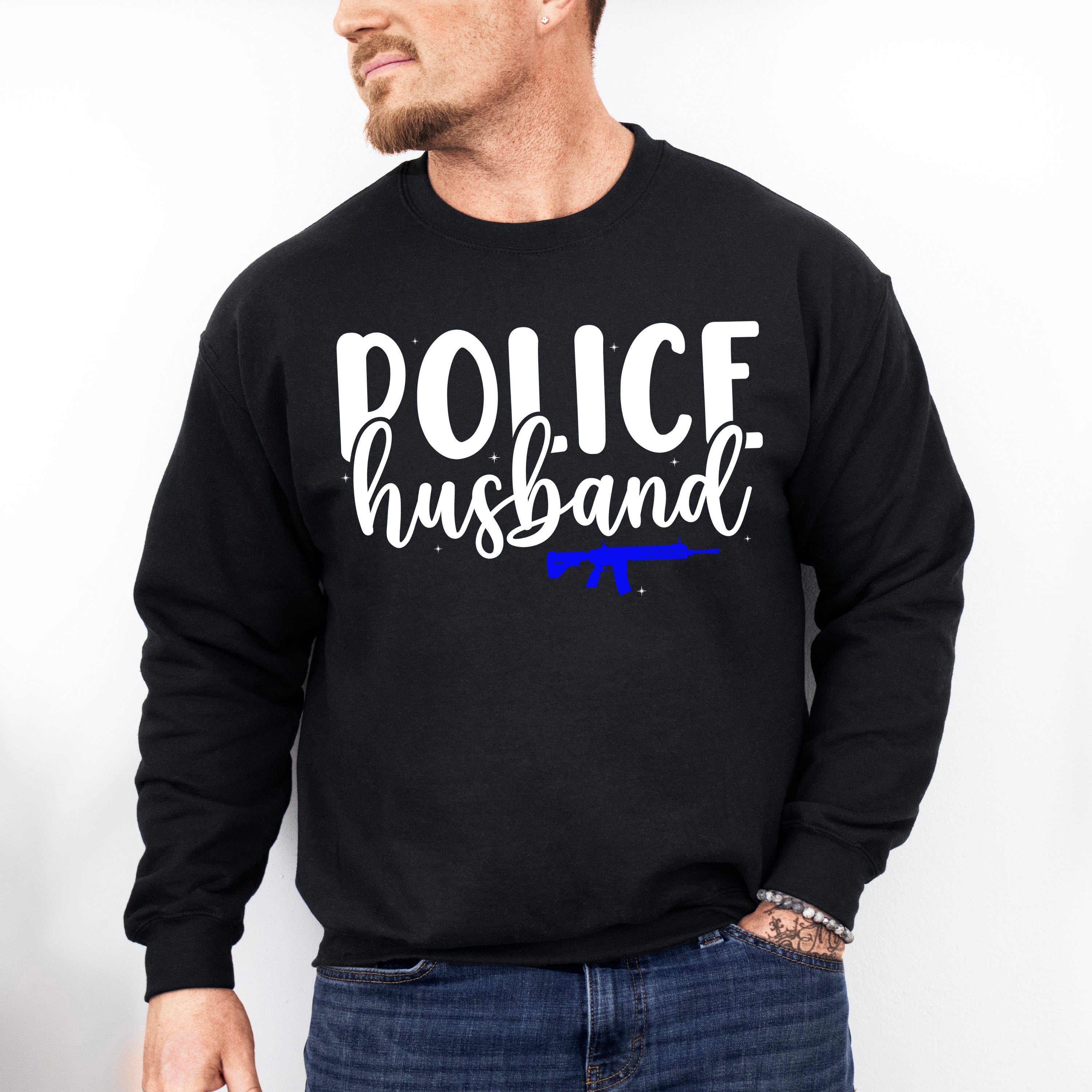 Police Husband - Police Unisex Crewneck T-Shirt Sweatshirt Hoodie