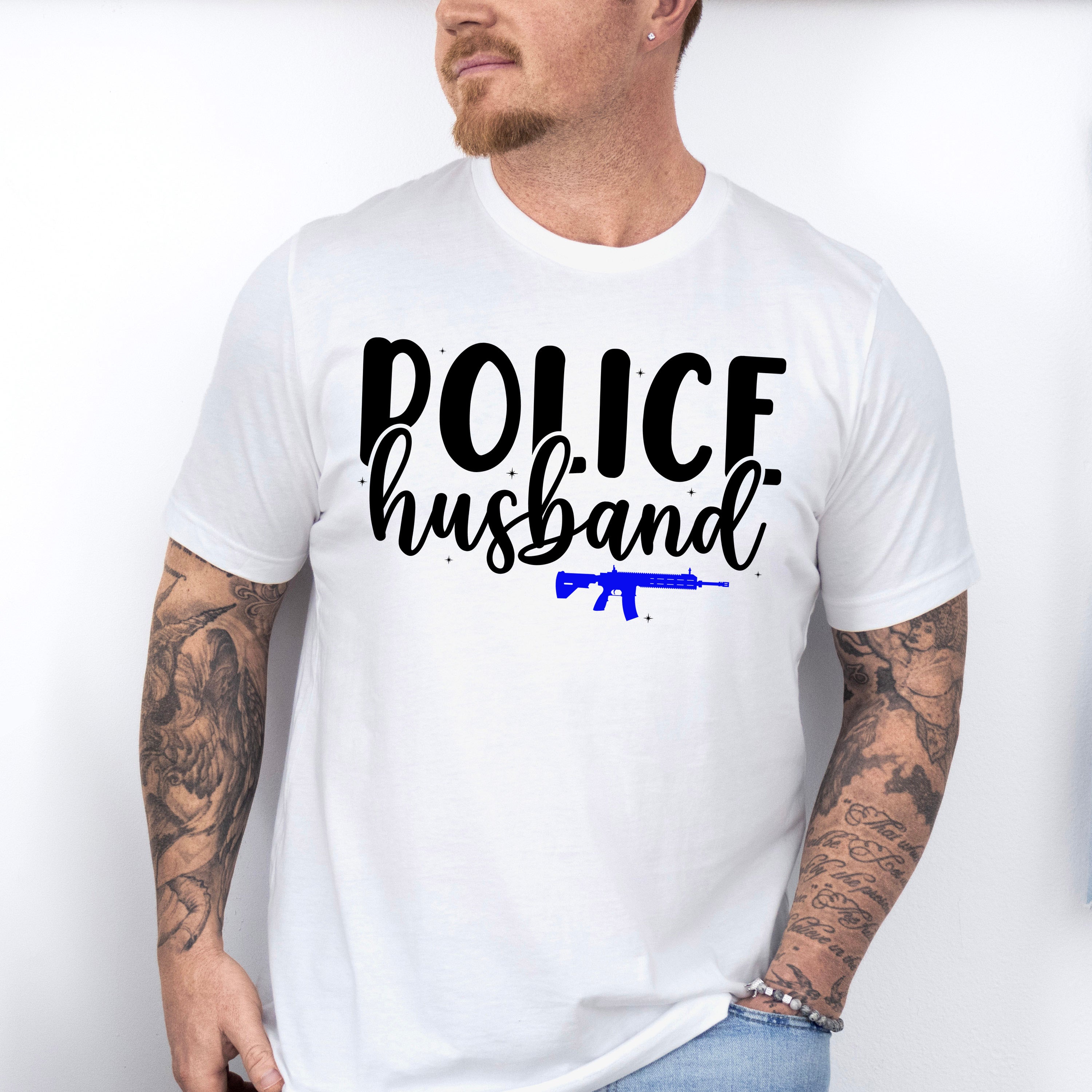 Police Husband - Police Unisex Crewneck T-Shirt Sweatshirt Hoodie