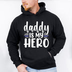 Daddy Is My Hero - Police Unisex Crewneck T-Shirt Sweatshirt Hoodie