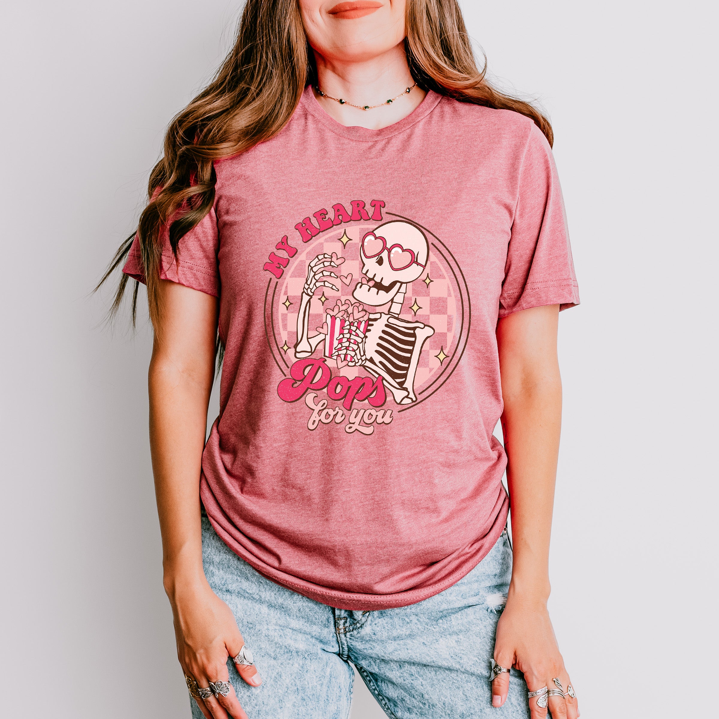 My Heart Pops For You - Valentines Theme Unisex Crewneck T-Shirt Sweatshirt Hoodie