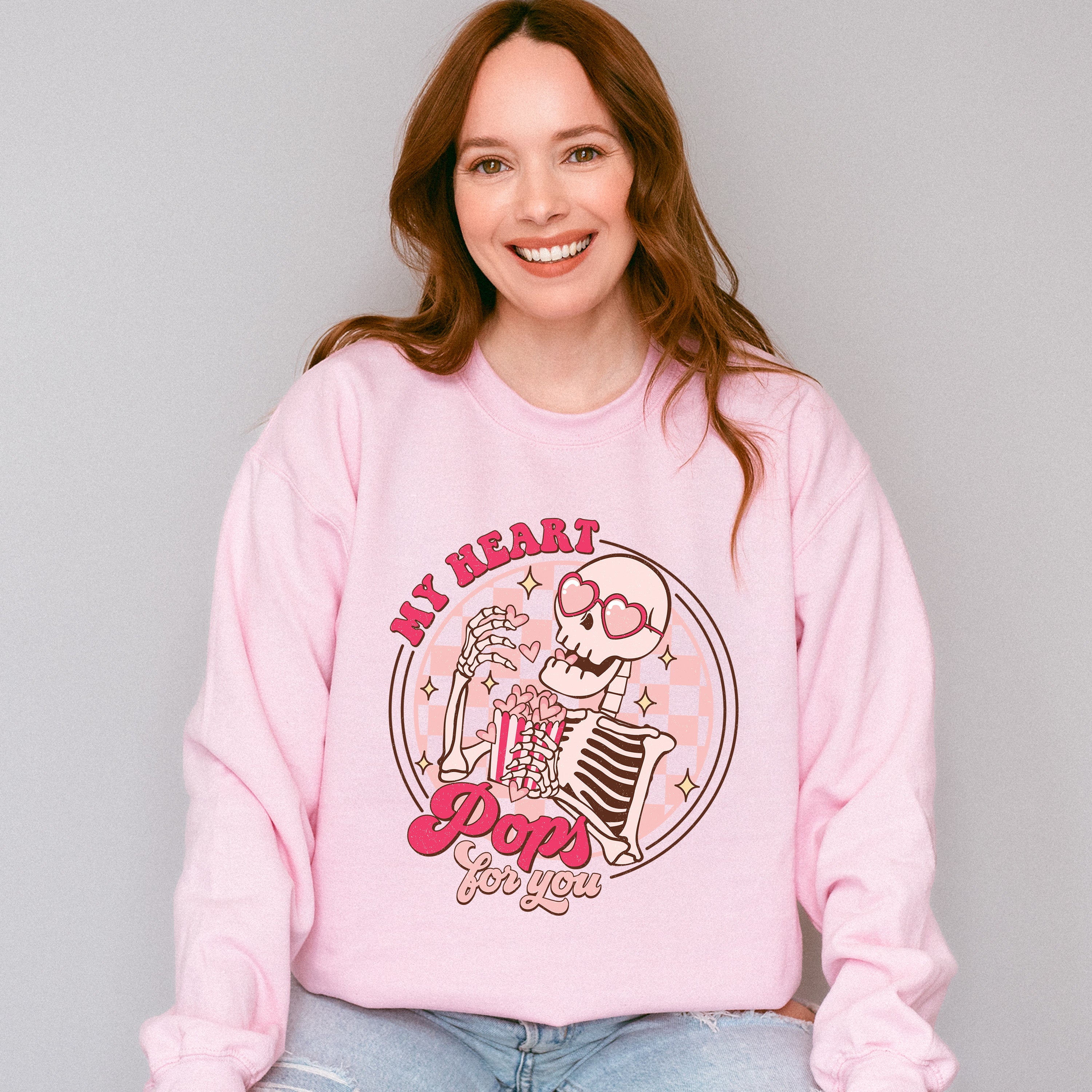 My Heart Pops For You - Valentines Theme Unisex Crewneck T-Shirt Sweatshirt Hoodie