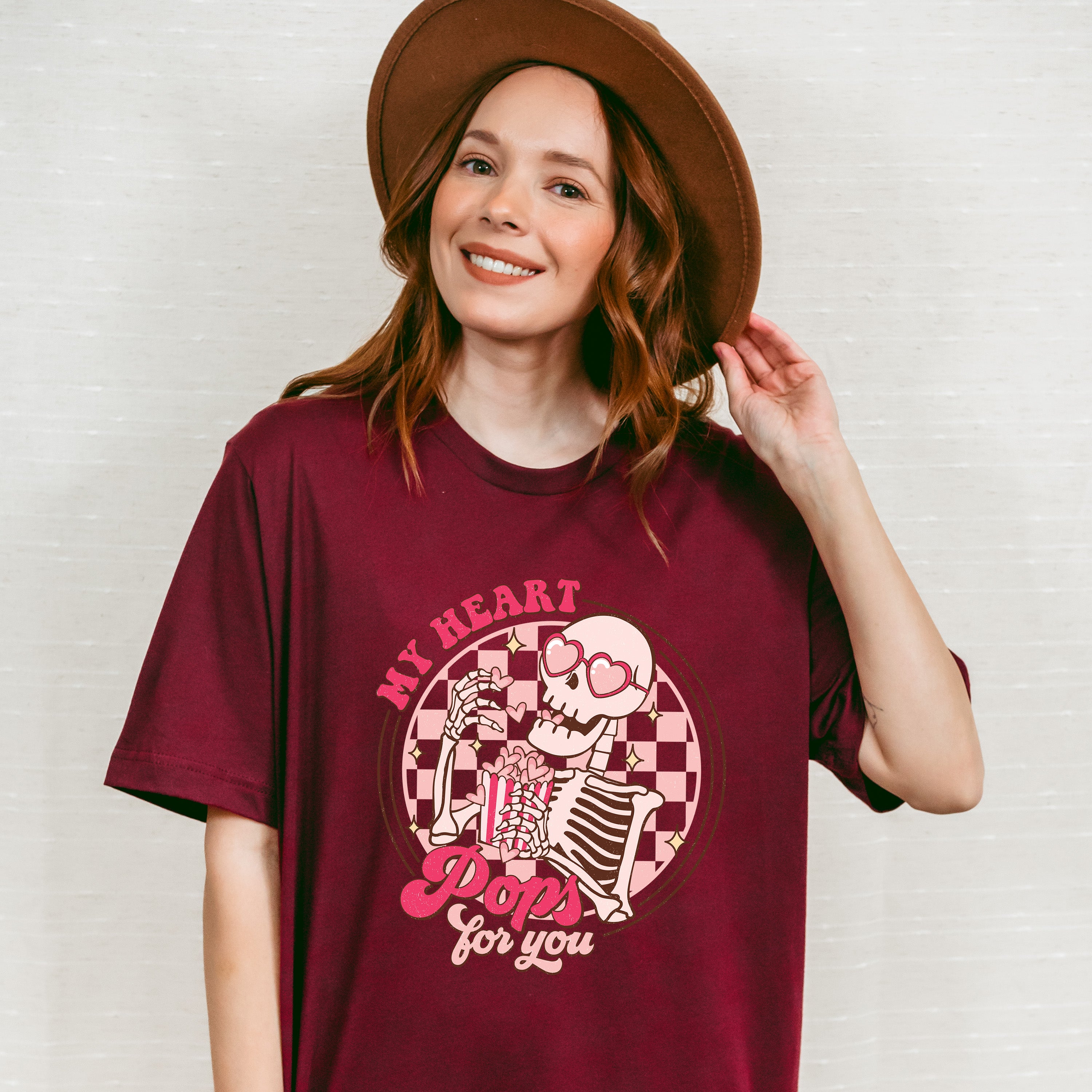 My Heart Pops For You - Valentines Theme Unisex Crewneck T-Shirt Sweatshirt Hoodie