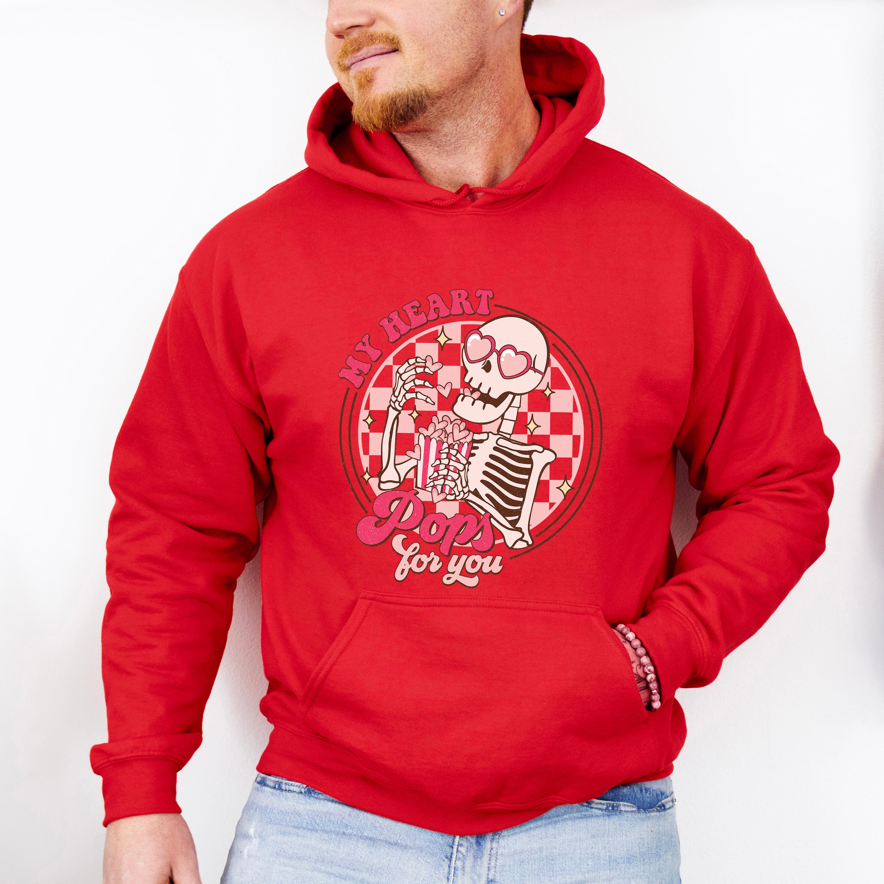 My Heart Pops For You - Valentines Theme Unisex Crewneck T-Shirt Sweatshirt Hoodie