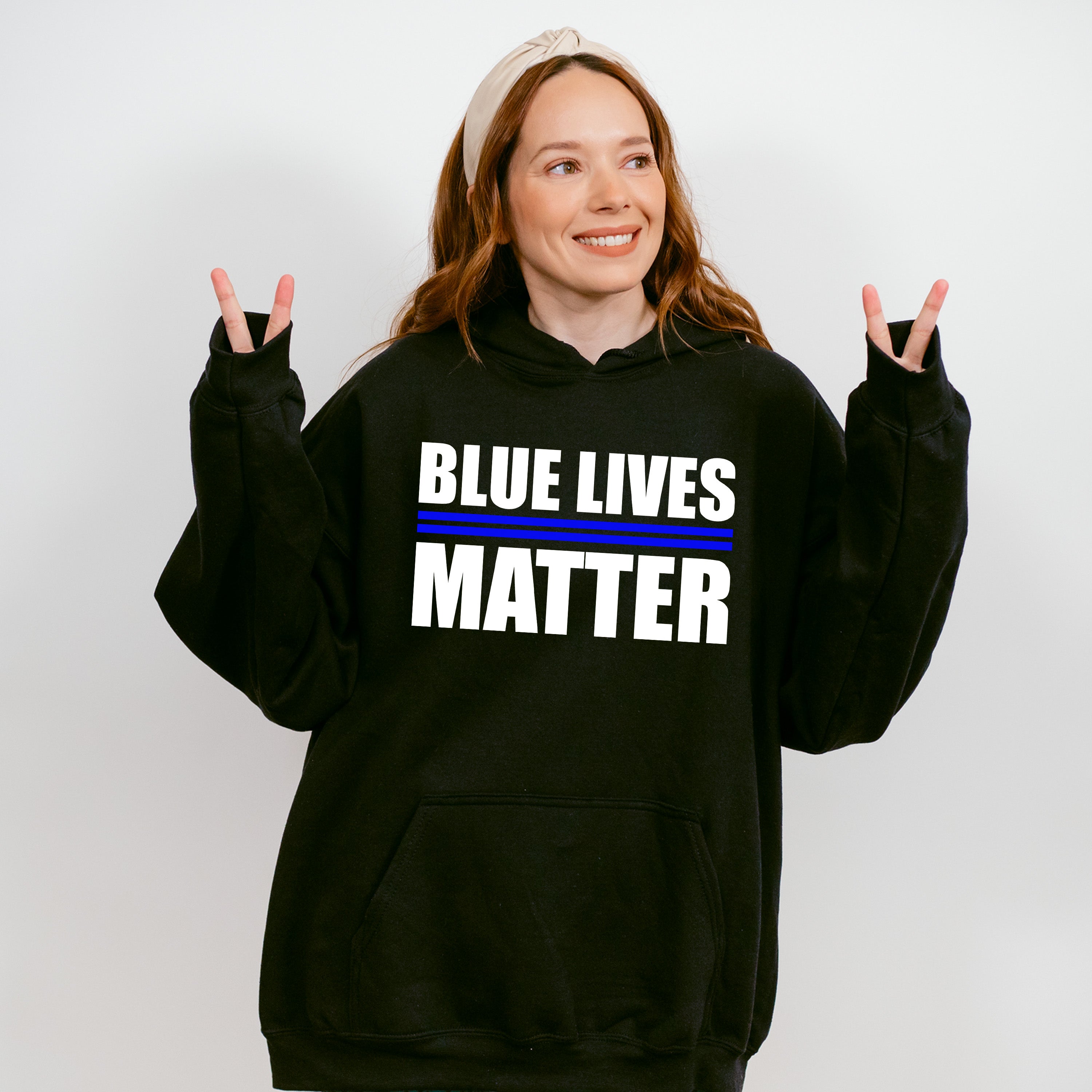 Blue Lives Matter - Police Unisex Crewneck T-Shirt Sweatshirt Hoodie