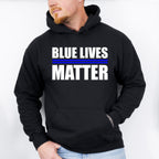 Blue Lives Matter - Police Unisex Crewneck T-Shirt Sweatshirt Hoodie