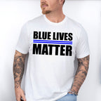 Blue Lives Matter - Police Unisex Crewneck T-Shirt Sweatshirt Hoodie