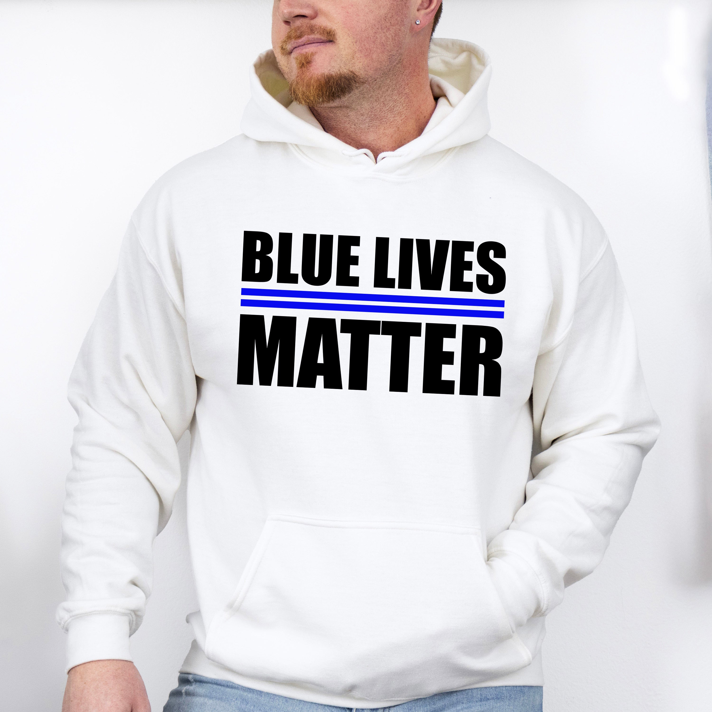 Blue Lives Matter - Police Unisex Crewneck T-Shirt Sweatshirt Hoodie