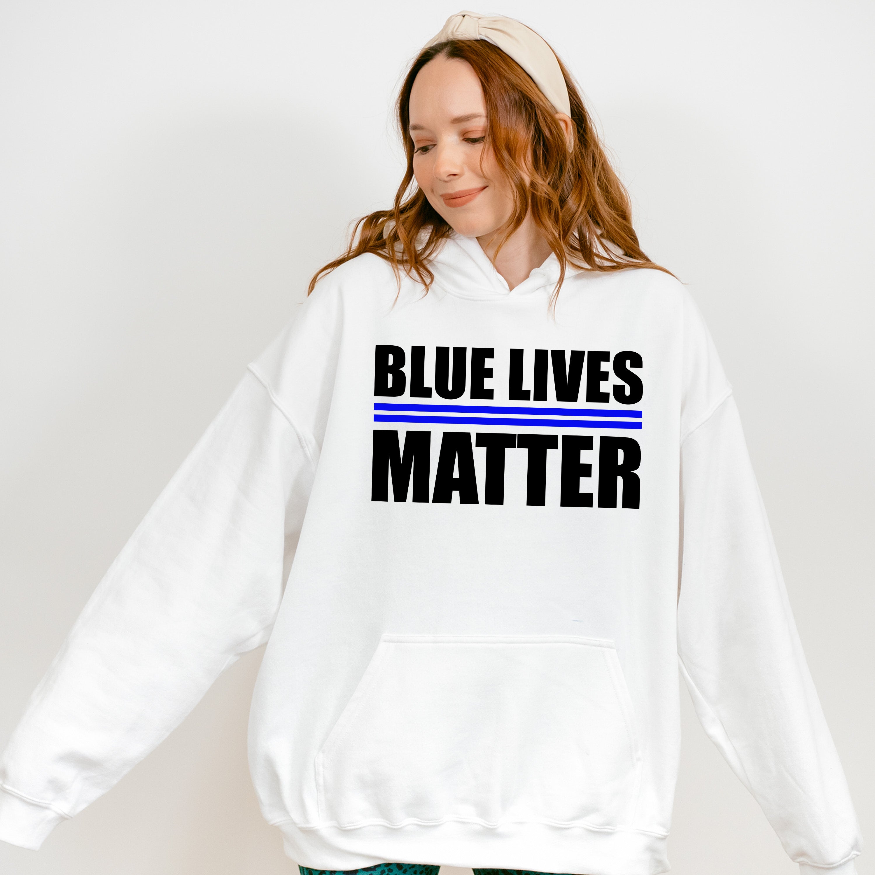 Blue Lives Matter - Police Unisex Crewneck T-Shirt Sweatshirt Hoodie
