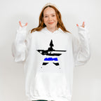 US Flag Star Design - Police Unisex Crewneck T-Shirt Sweatshirt Hoodie